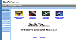 Desktop Screenshot of gebotech.de
