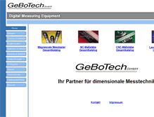 Tablet Screenshot of gebotech.de